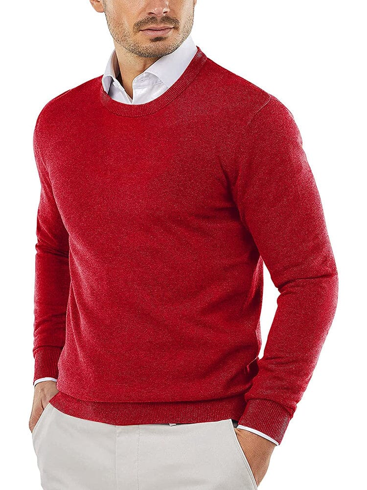 Crew Neck Slim Fit Pullover Strick Pullover