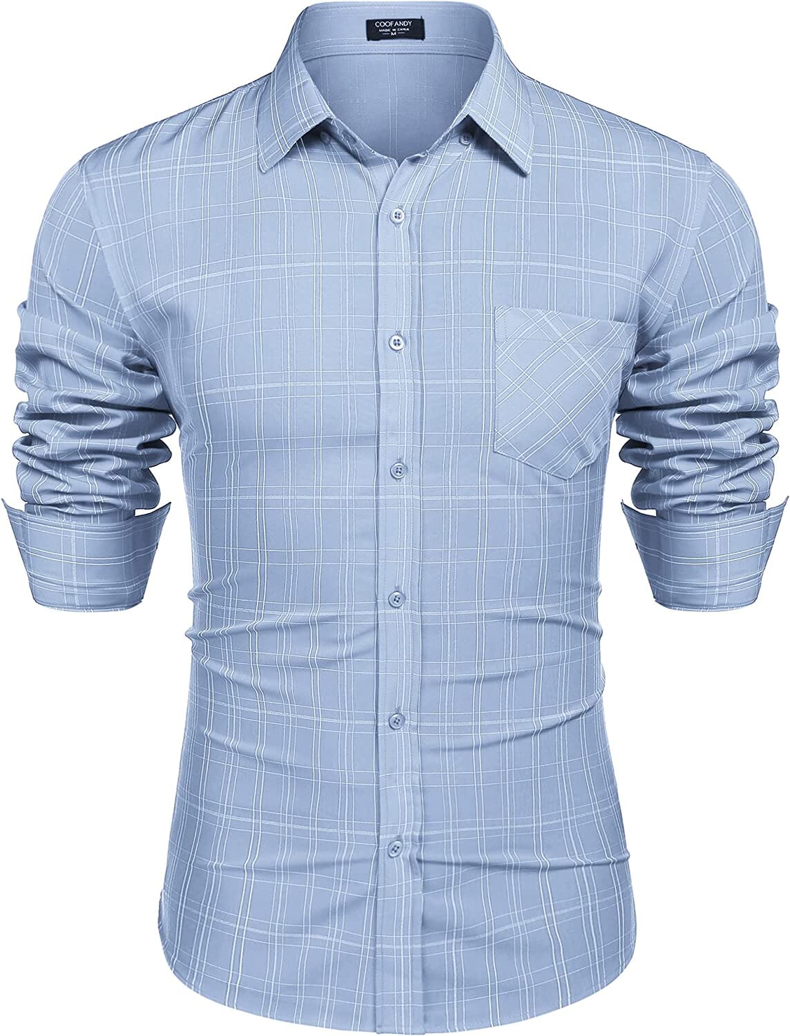 Business Knopf Up Plaid Hemden