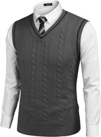 V Neck Sleeveless Strick Pullover Weste Pullover