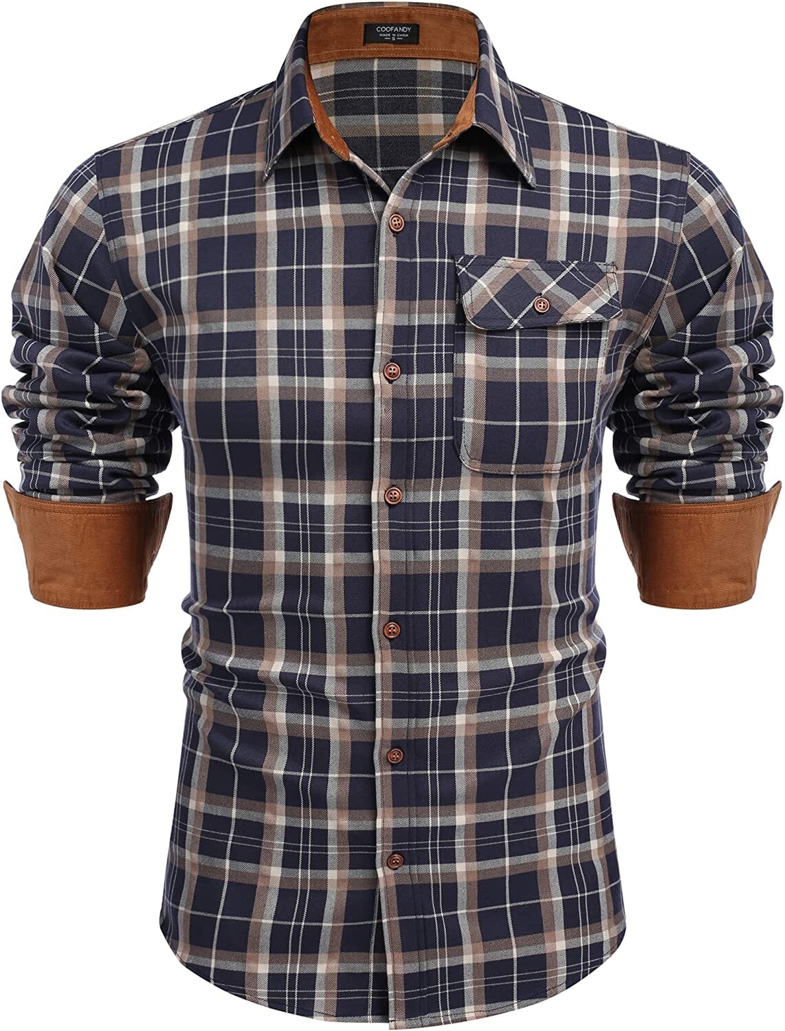Flannel Knopf Down Plaid Hemden