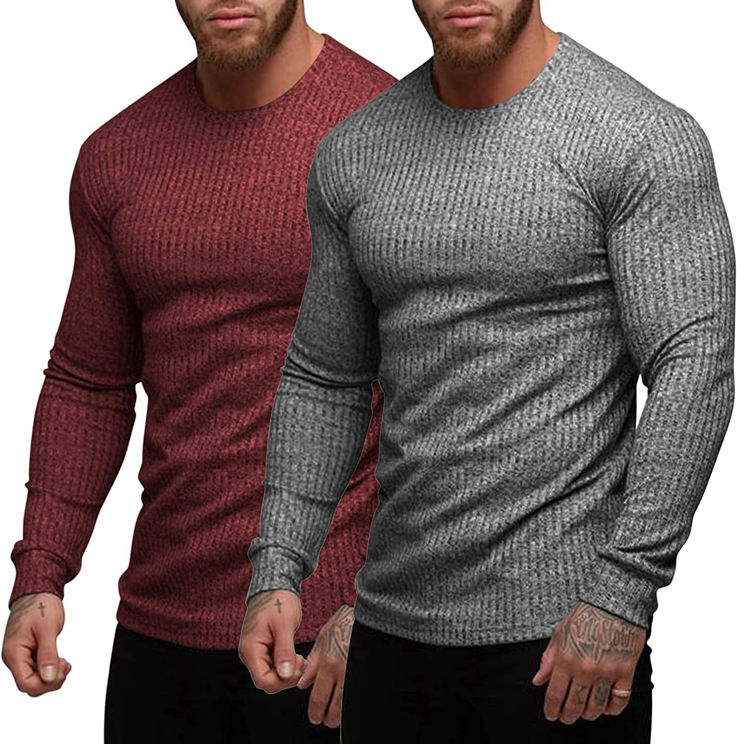 2-Pack Stretch Gym Bodybuilding T-Hemd