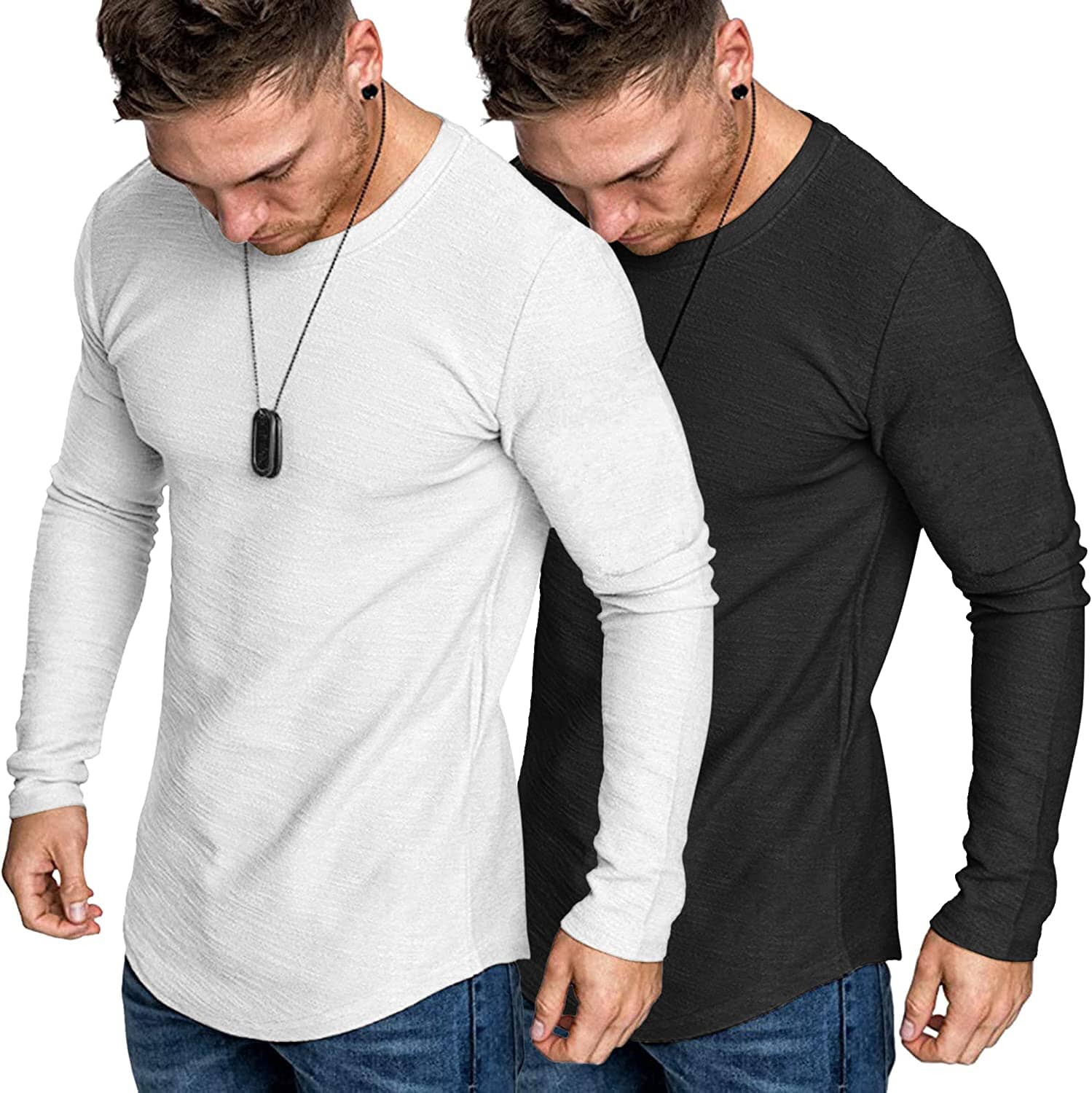 2-Pack Muscle Fitted Workout T-Hemd