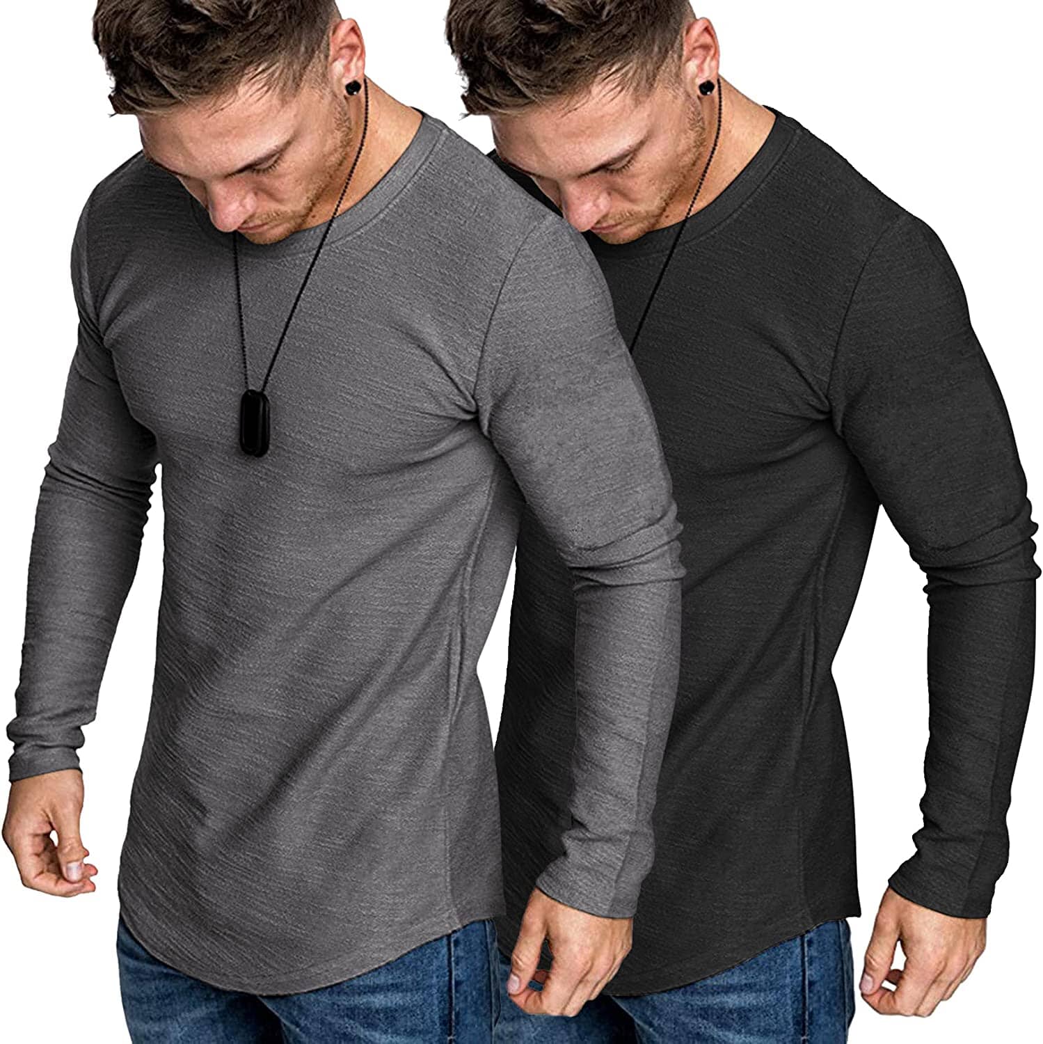 2-Pack Muscle Fitted Workout T-Hemd