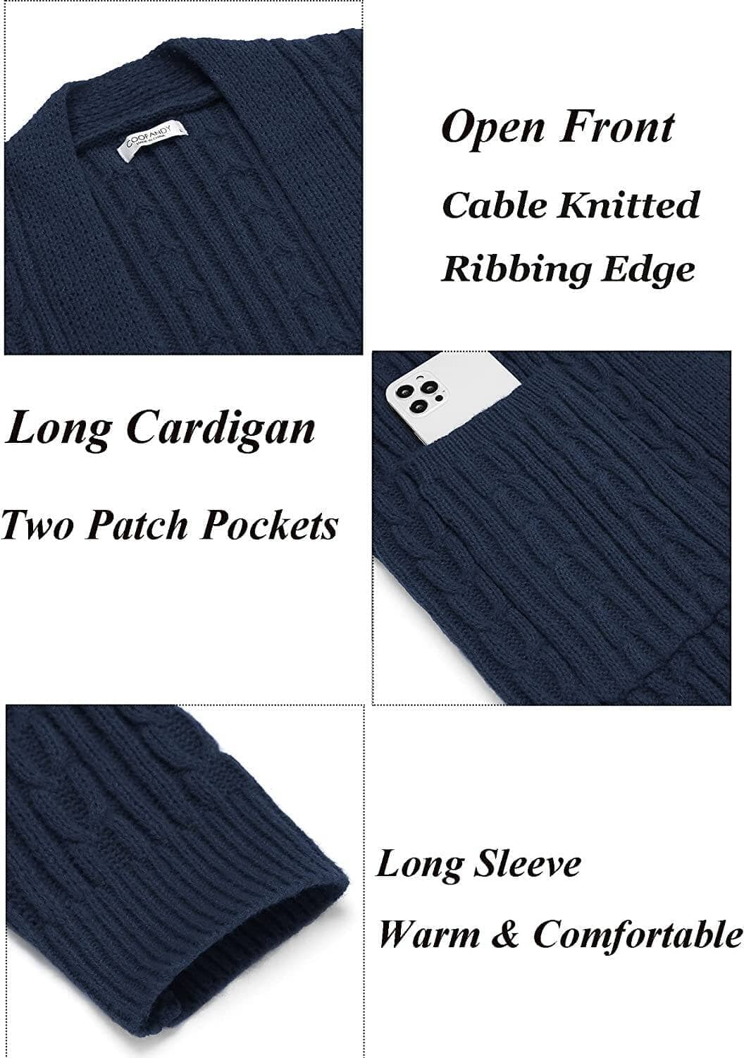 Lang Cardigan Open Front Pullover