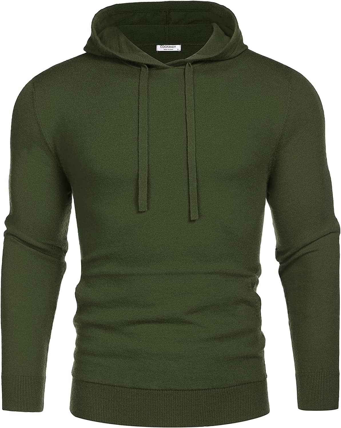 Lang Ärmel Strick Pullover Mit Kapuze Pullover