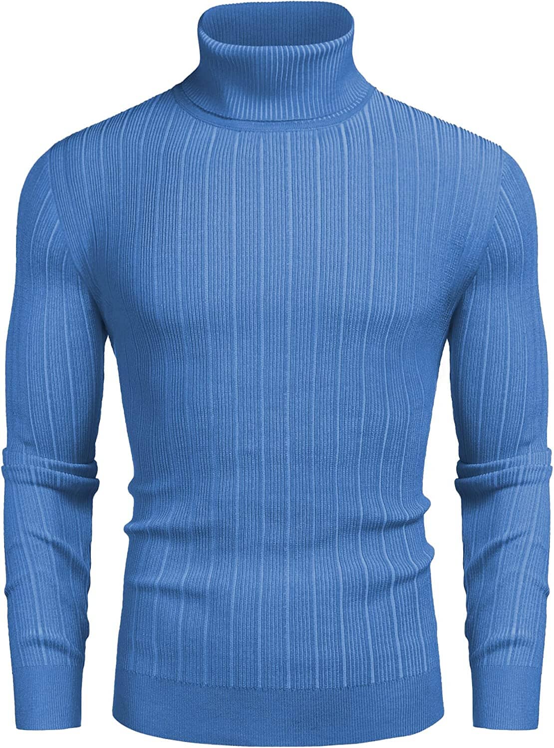 Slim Fit Strick High Neck Pullover Pullover