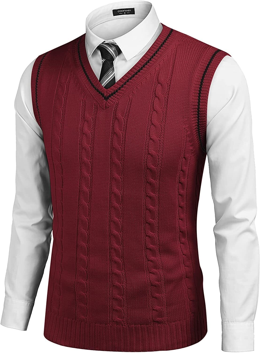V Neck Sleeveless Strick Pullover Weste Pullover