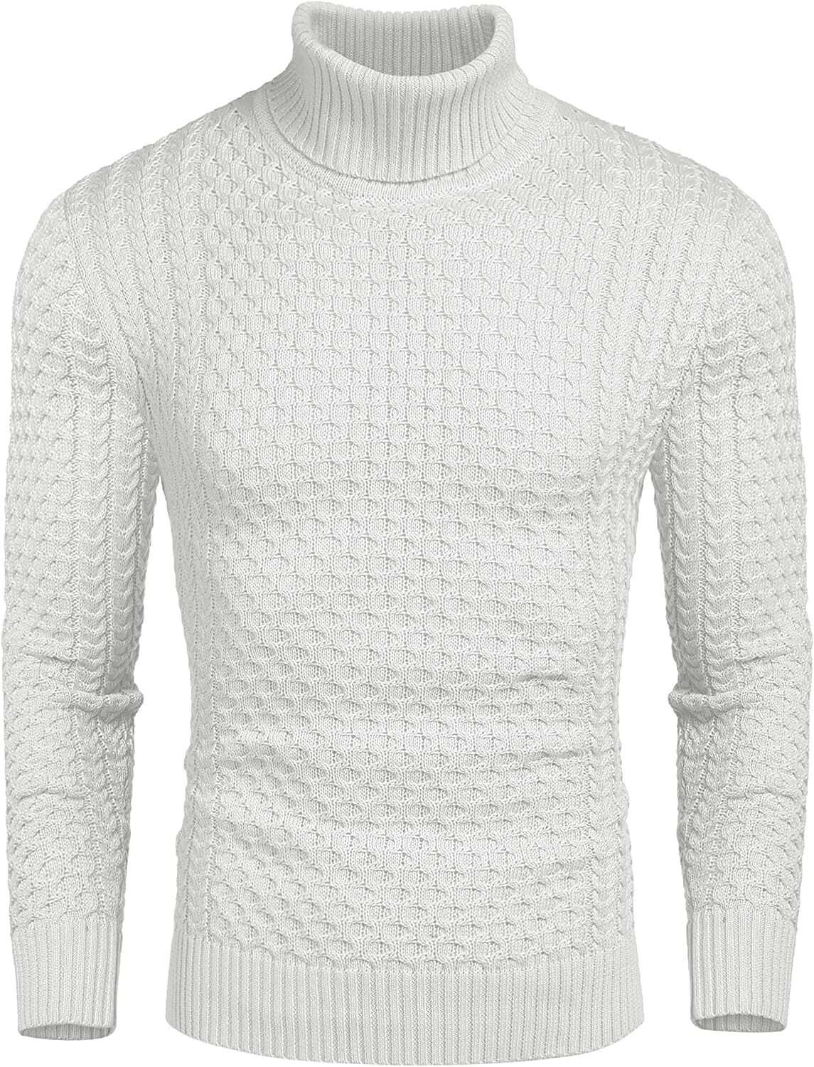 Slim Fit Rollkragen Strick Twisted Pullover Pullover