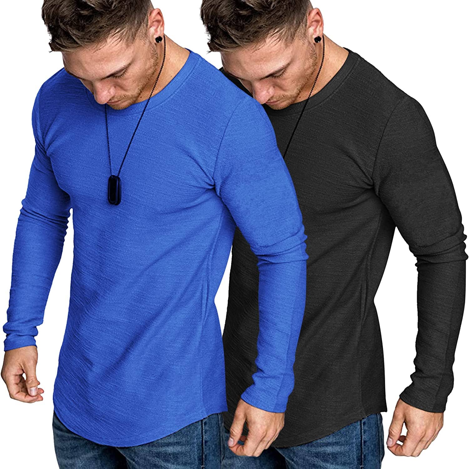 2-Pack Muscle Fitted Workout T-Hemd