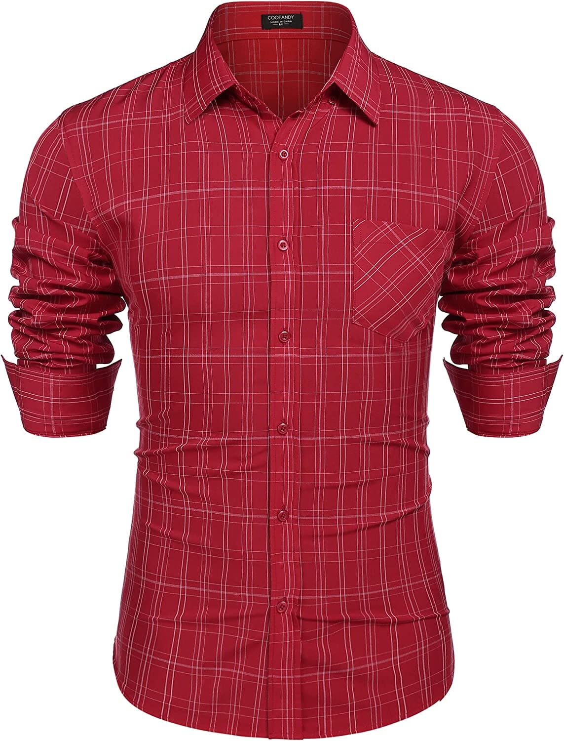 Business Knopf Up Plaid Hemden