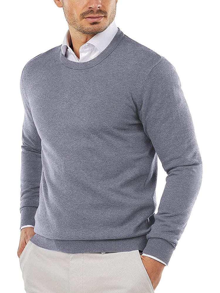 Crew Neck Slim Fit Pullover Strick Pullover