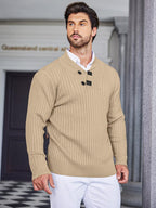 Stylish Schalkragen Kragen Pullover Pullover