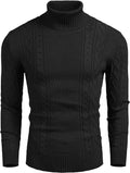 Rollkragen Casual Cable Strick Pullover Pullover