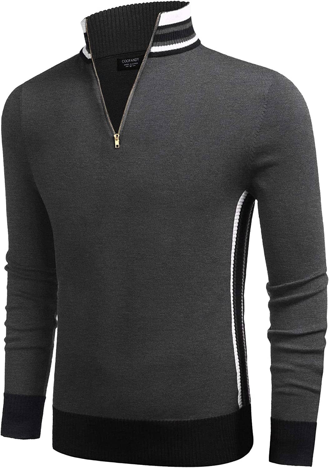 Gestreift Kragen Pullover Pullover