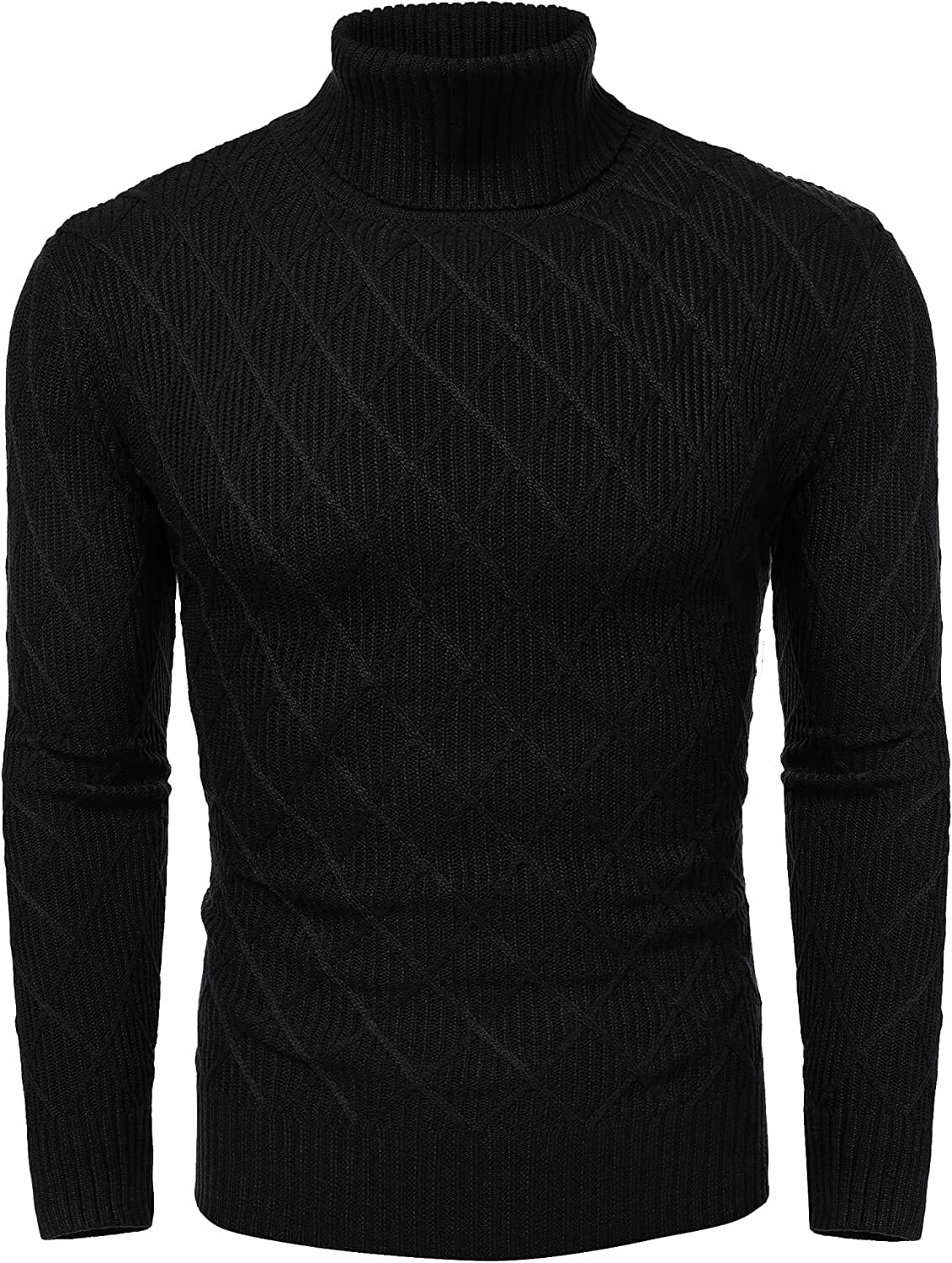Slim Fit Dick Baumwolle Pullover Rollkragen Pullover