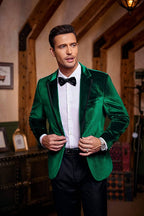 Velvet Slim Fit Uni One Knopf Blazer