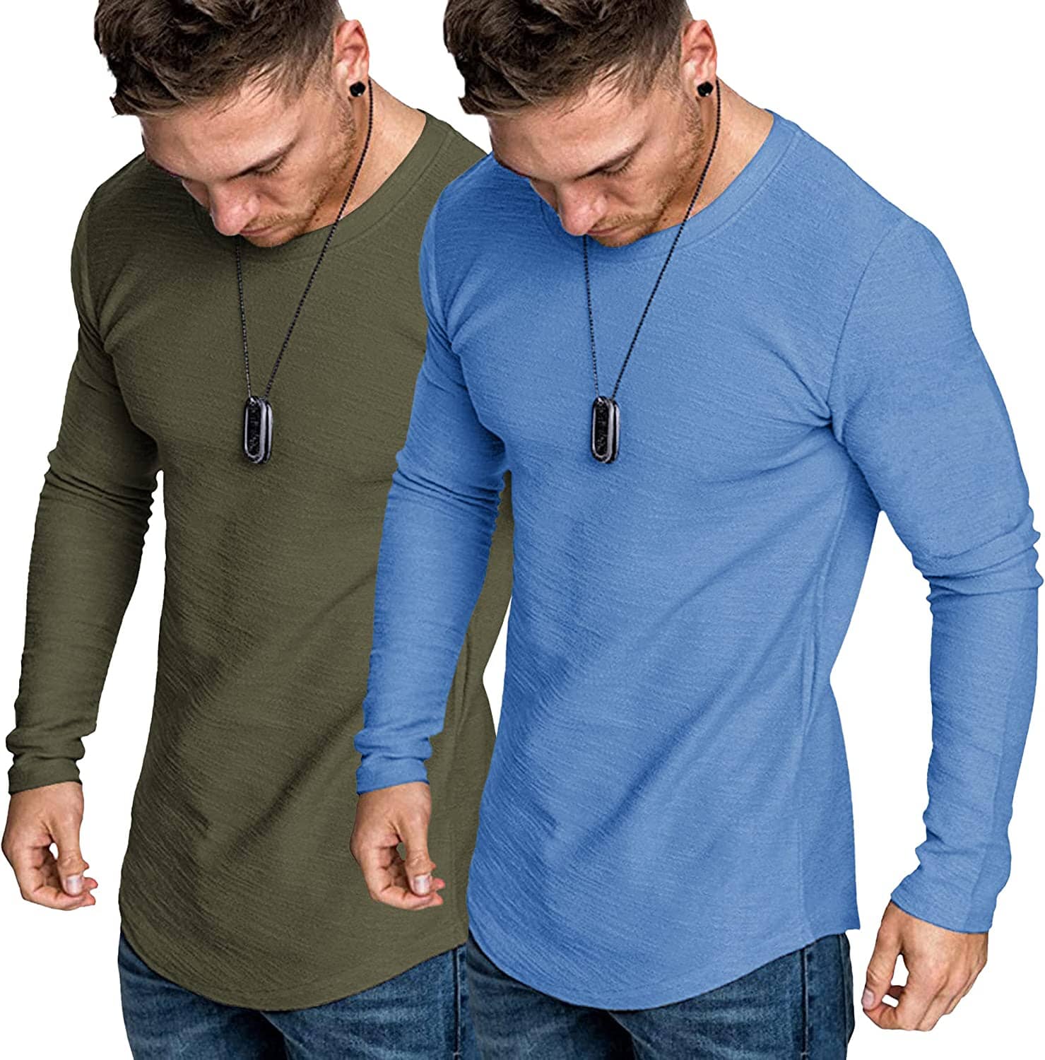 2-Pack Muscle Fitted Workout T-Hemd