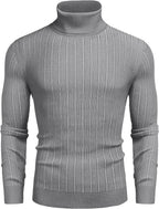 Slim Fit Strick High Neck Pullover Pullover