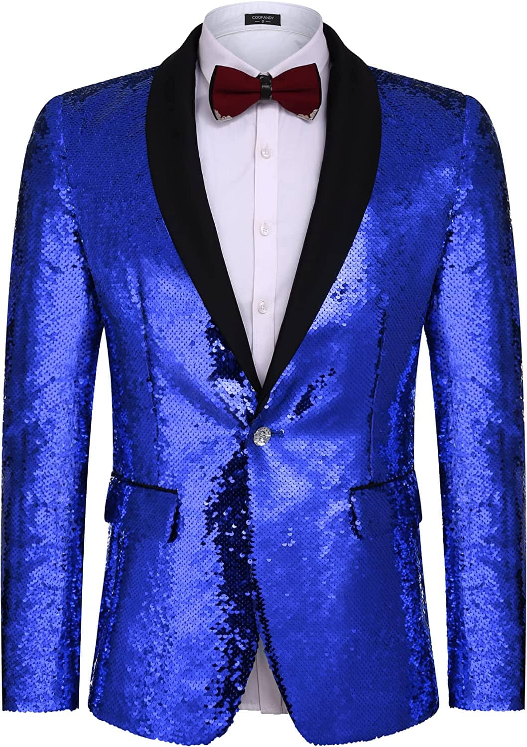 Shiny Sequin Blazer Tuxedo Anzug