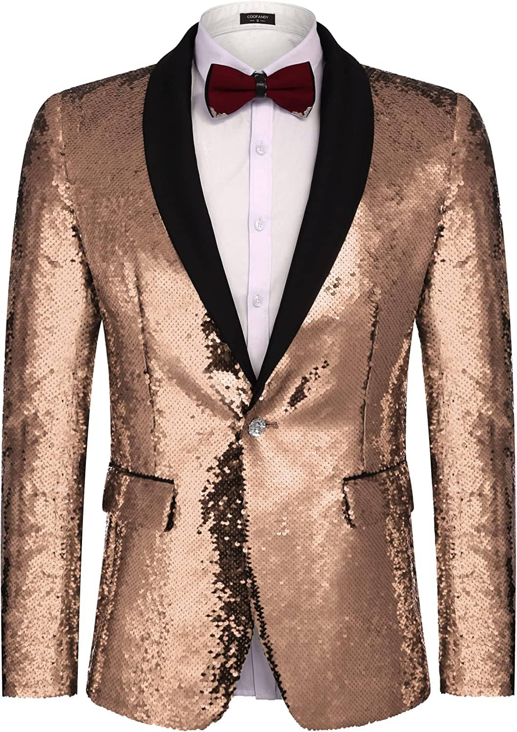 Shiny Sequin Blazer Tuxedo Anzug