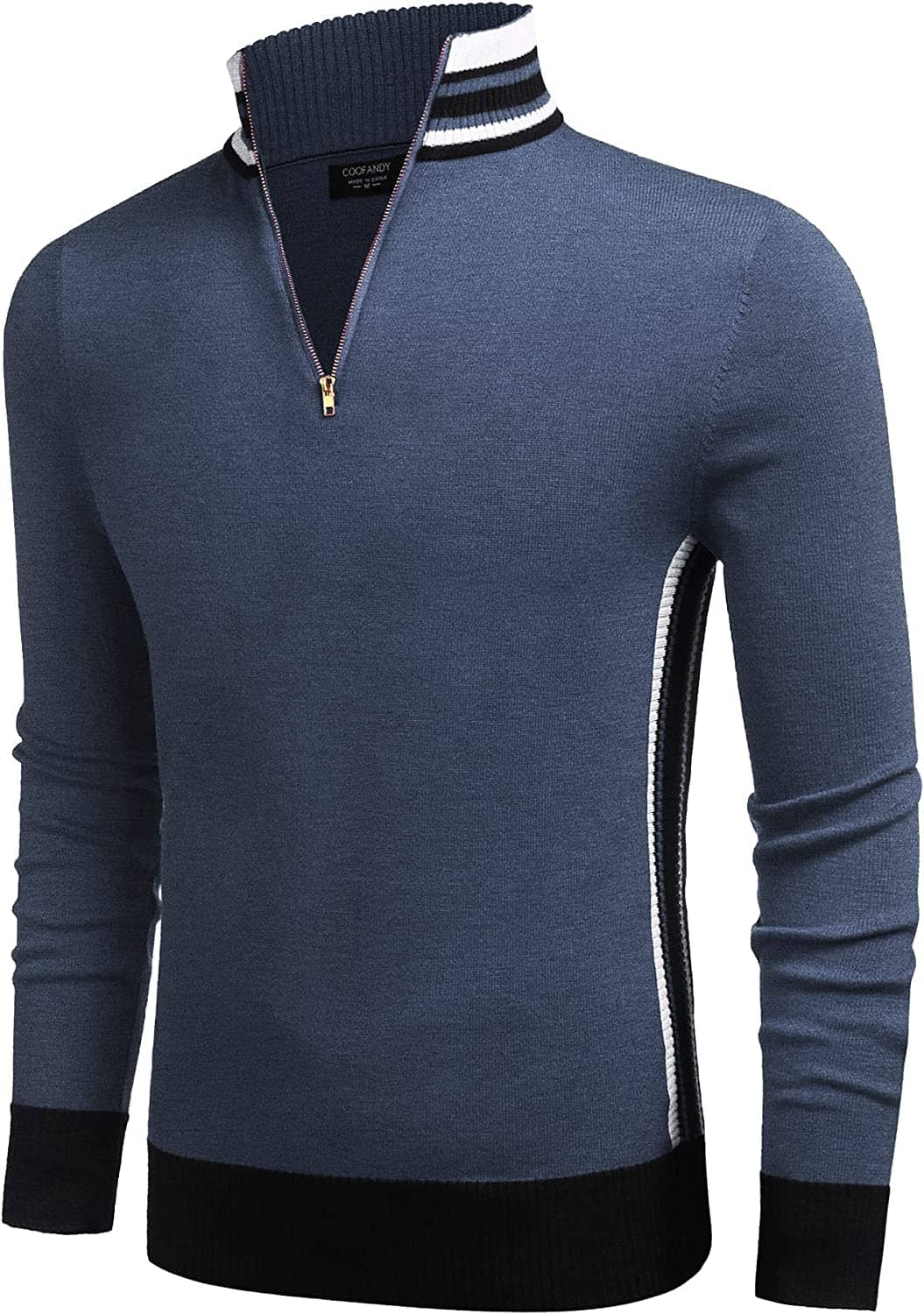 Gestreift Kragen Pullover Pullover