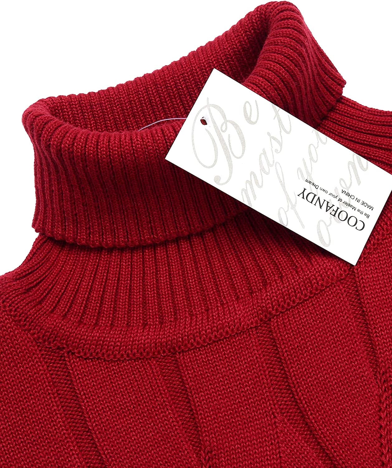 Slim Fit Rollkragen Strick Pullover Pullover