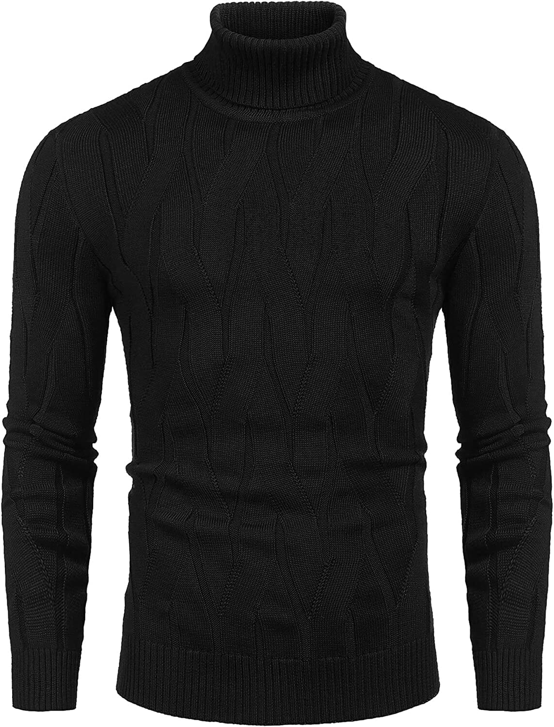 Slim Fit Rollkragen Strick Pullover Pullover