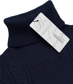 Rollkragen Casual Cable Strick Pullover Pullover