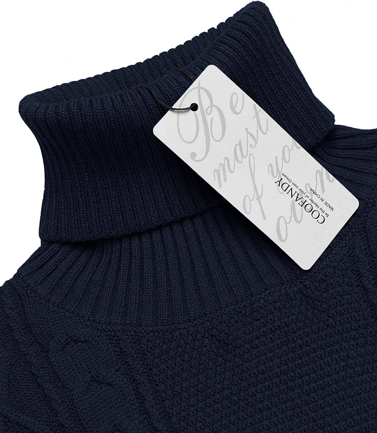 Rollkragen Casual Cable Strick Pullover Pullover