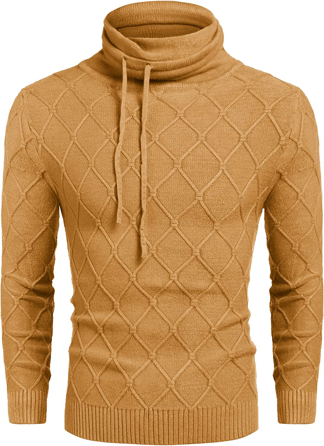 Men's Strick Rollkragen Pullover Casual Thermal Lang Ärmel Pullover