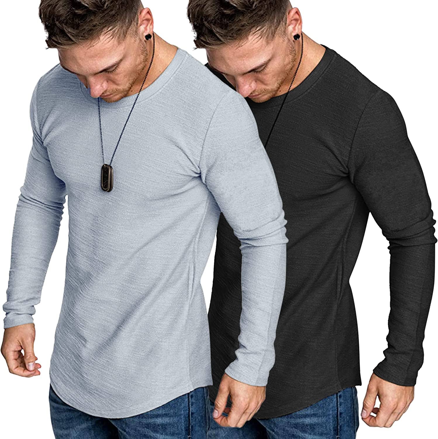 2-Pack Muscle Fitted Workout T-Hemd