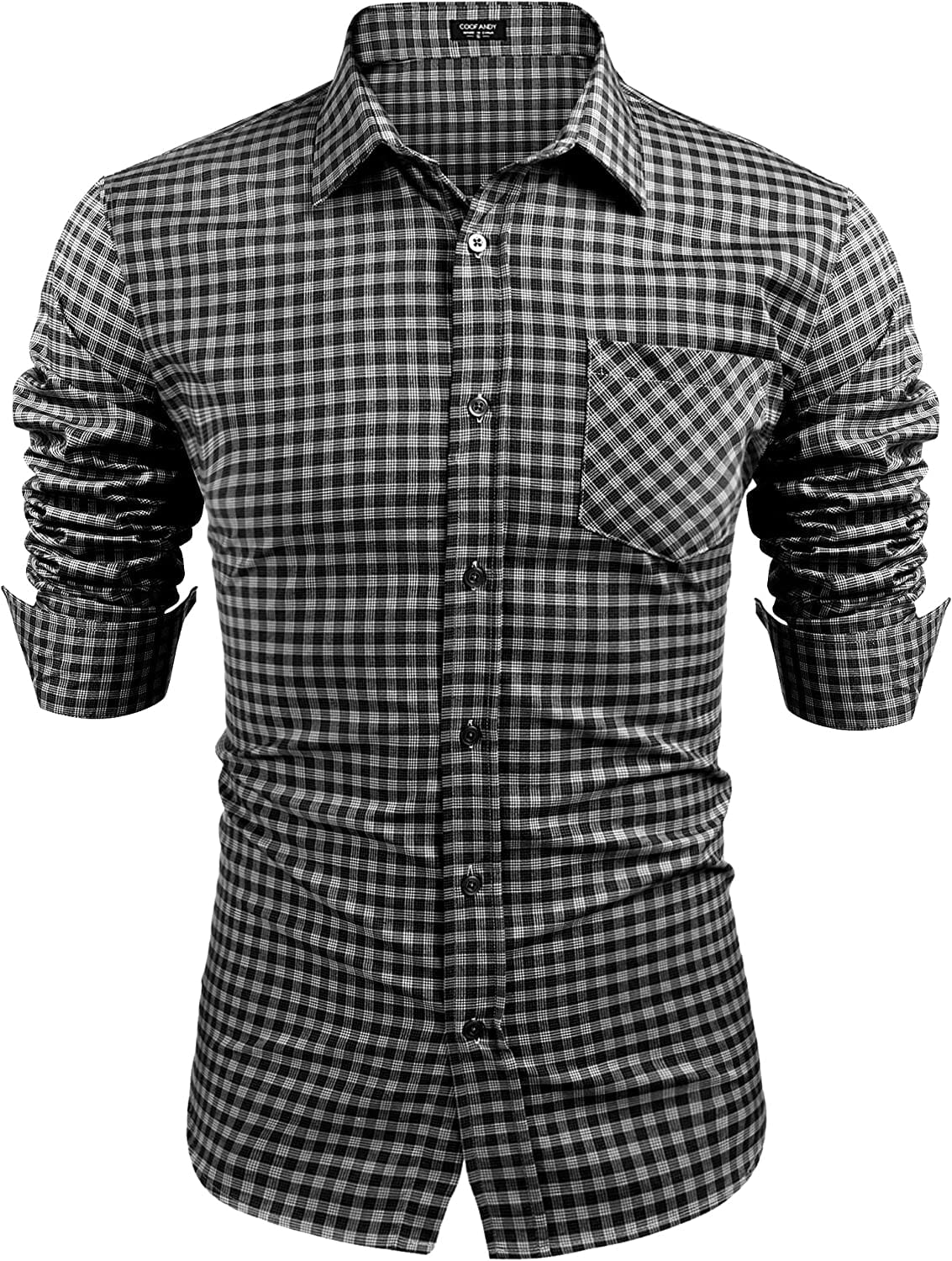 Business Knopf Up Plaid Hemden