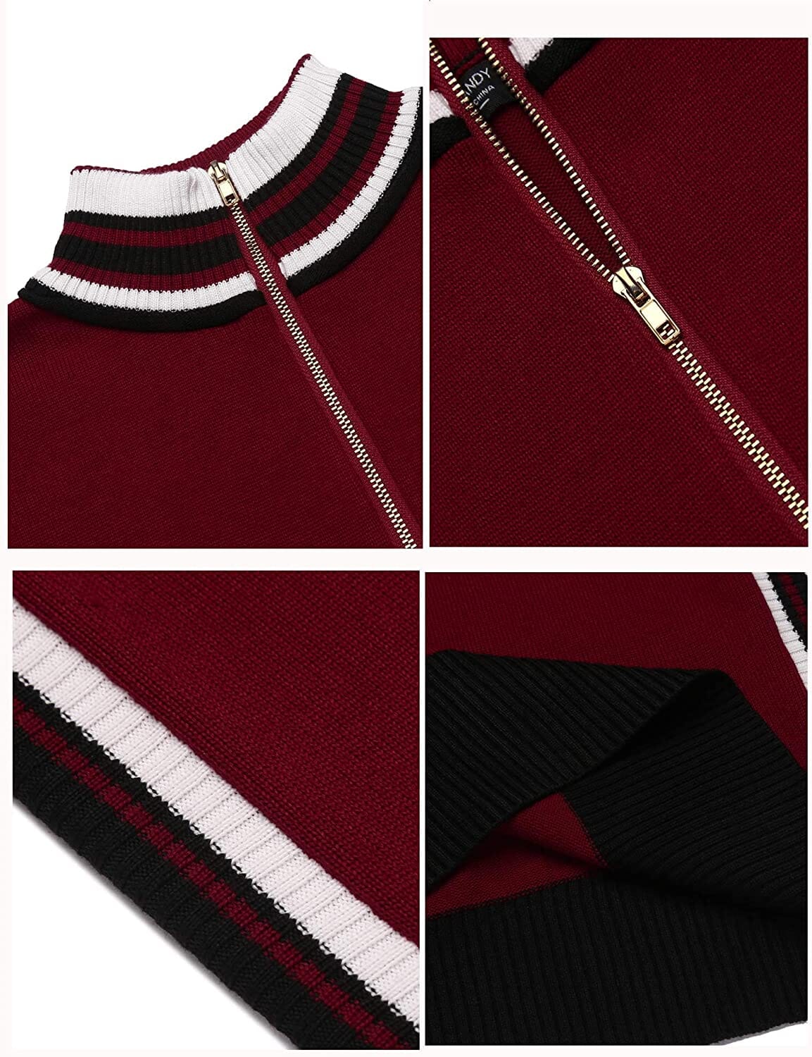 Gestreift Kragen Pullover Pullover