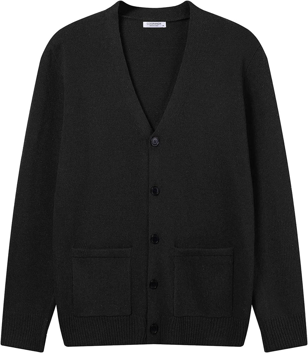 Lightweight V Neck Strick Pullover with Pockets