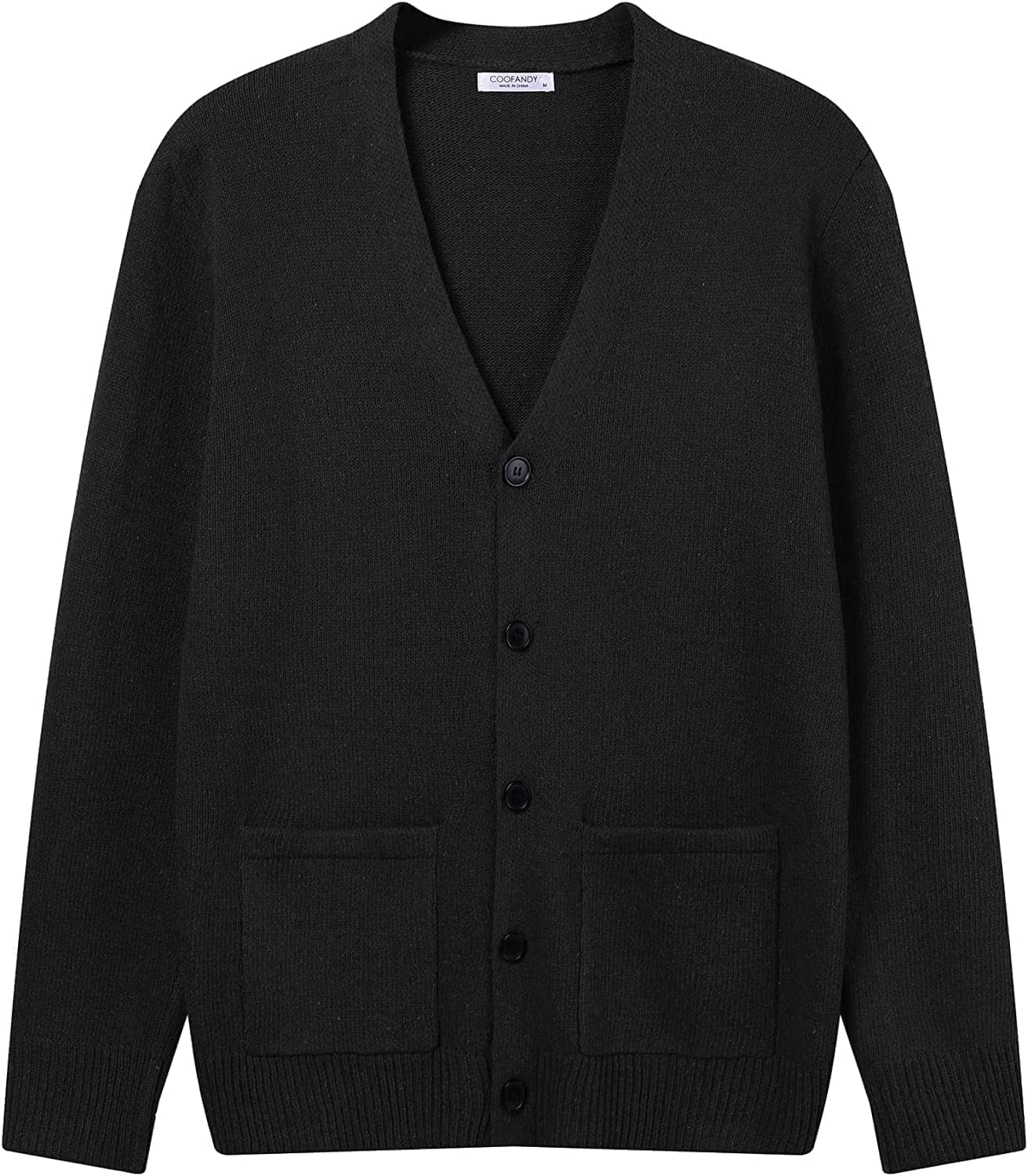 Lightweight V Neck Strick Pullover with Pockets