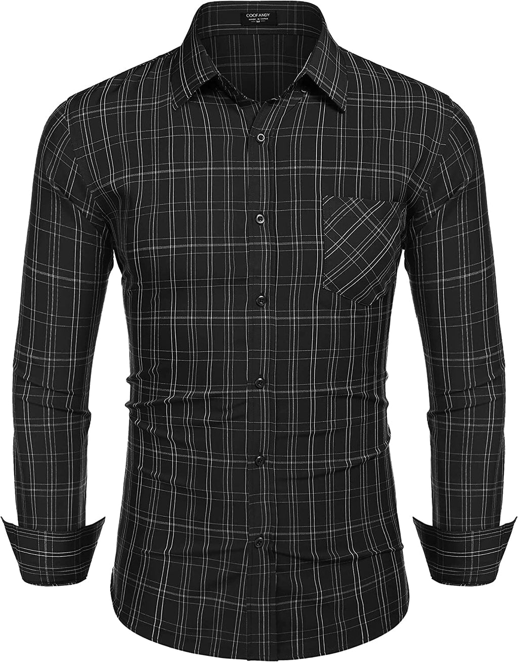 Business Knopf Up Plaid Hemden