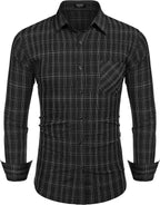 Business Knopf Up Plaid Hemden