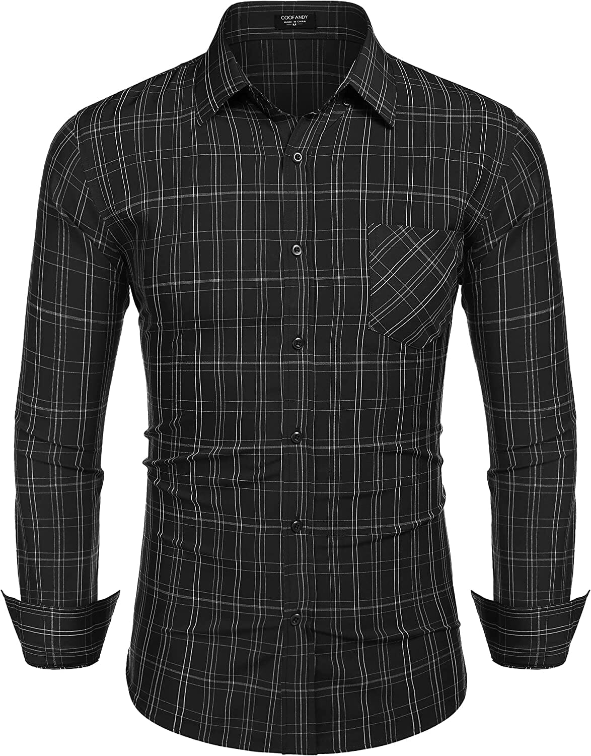 Business Knopf Up Plaid Hemden