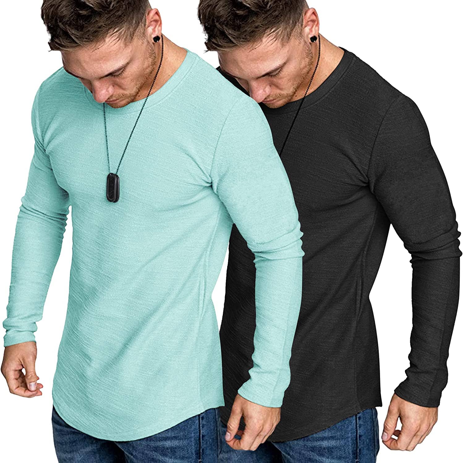 2-Pack Muscle Fitted Workout T-Hemd