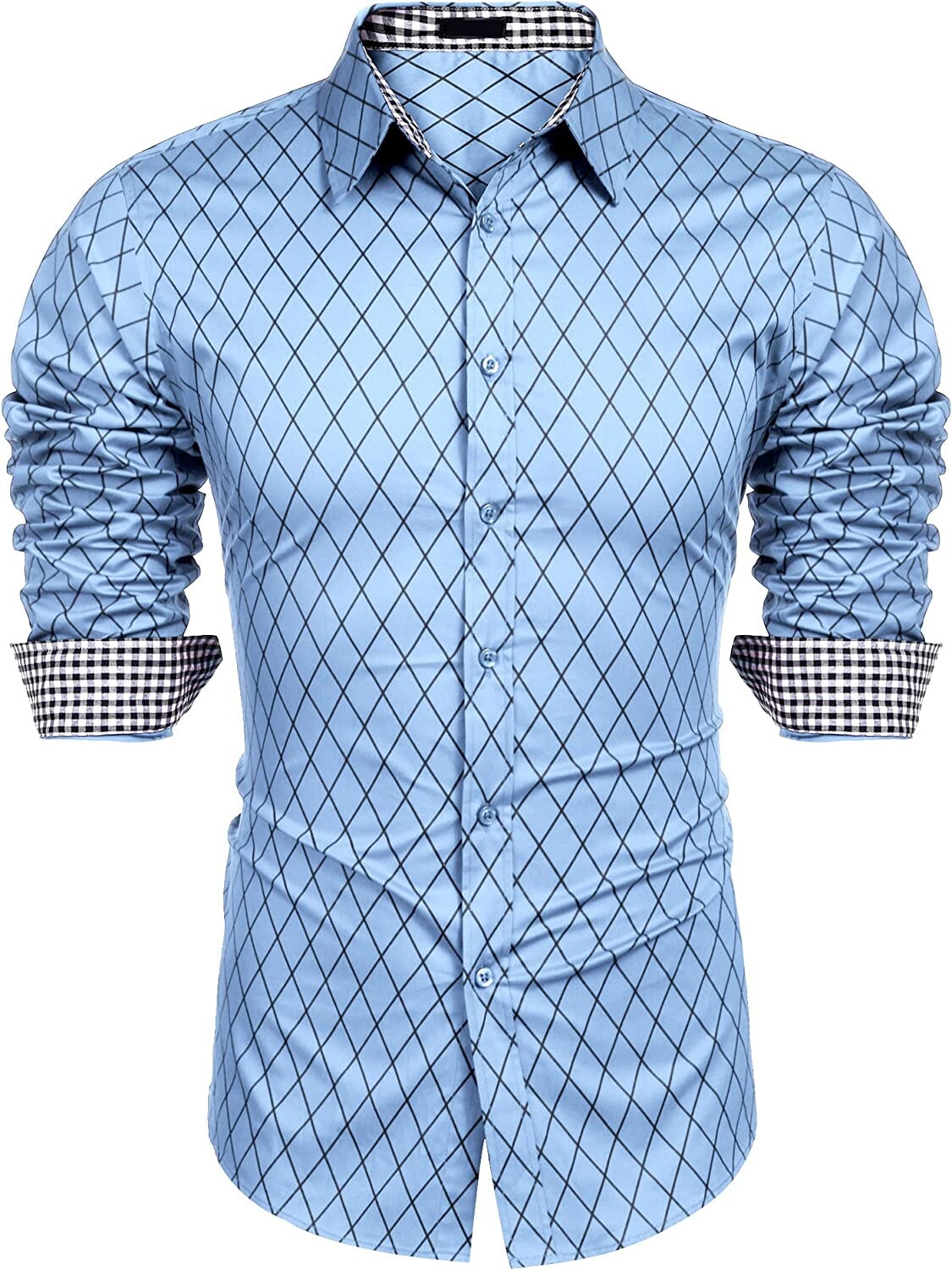 Business Lang Ärmel Slim Fit Dress Hemd