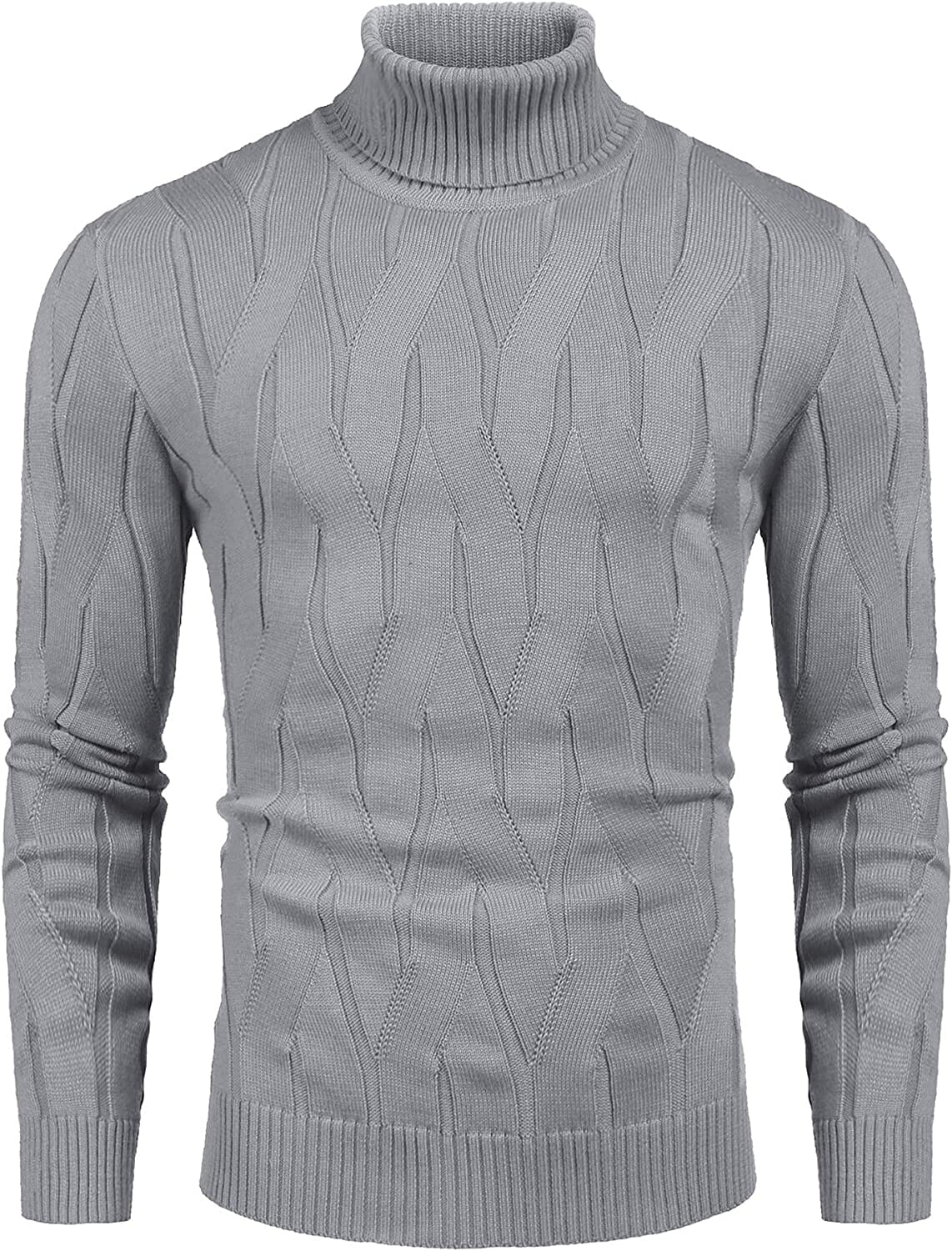 Slim Fit Rollkragen Strick Pullover Pullover