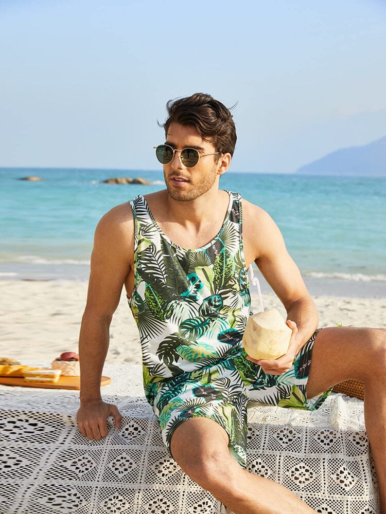 Hawaii Blumen Tank Top Holiday Set
