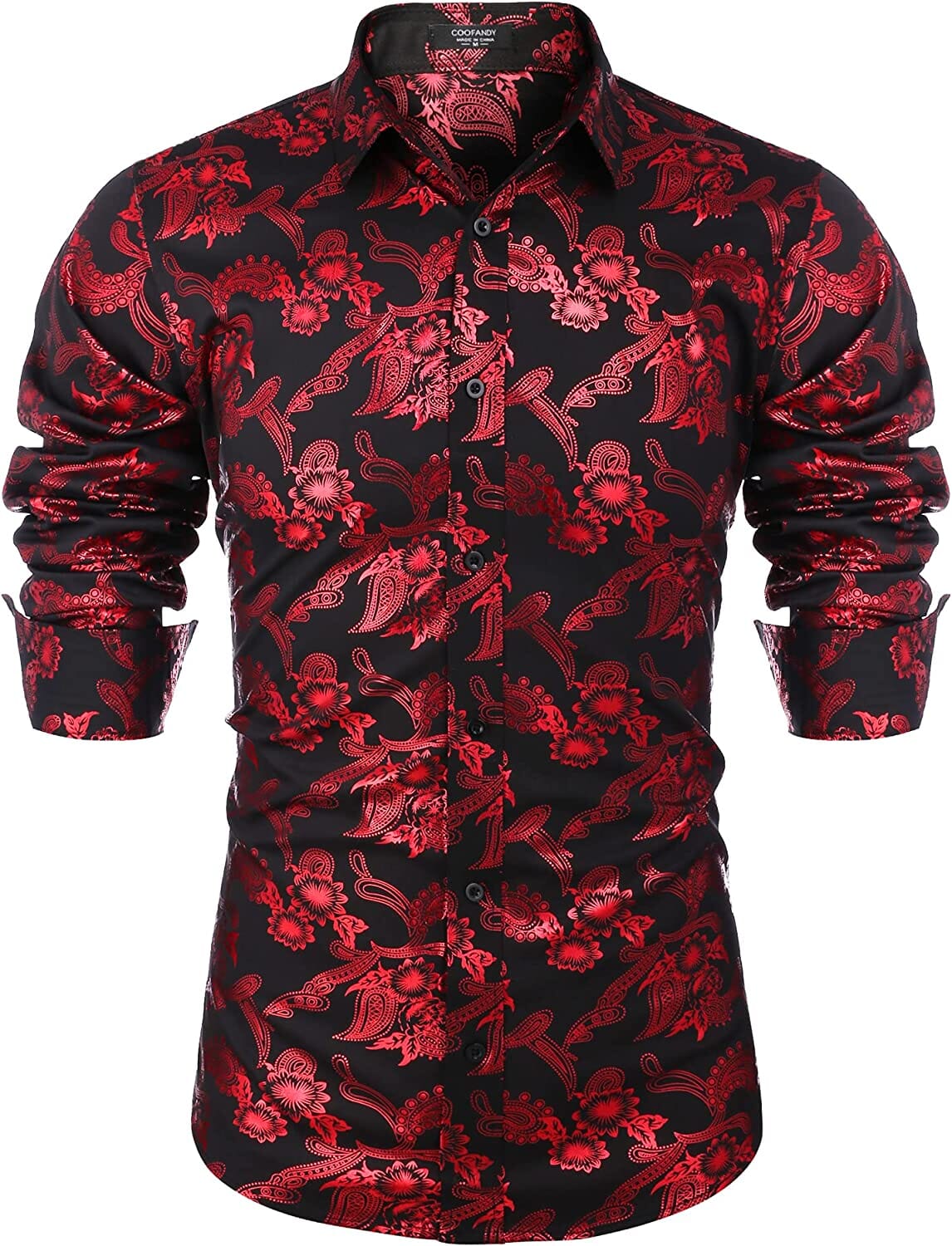 Luxus Design Blumen Dress Hemd