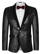 Shiny Sequin Blazer Tuxedo Anzug