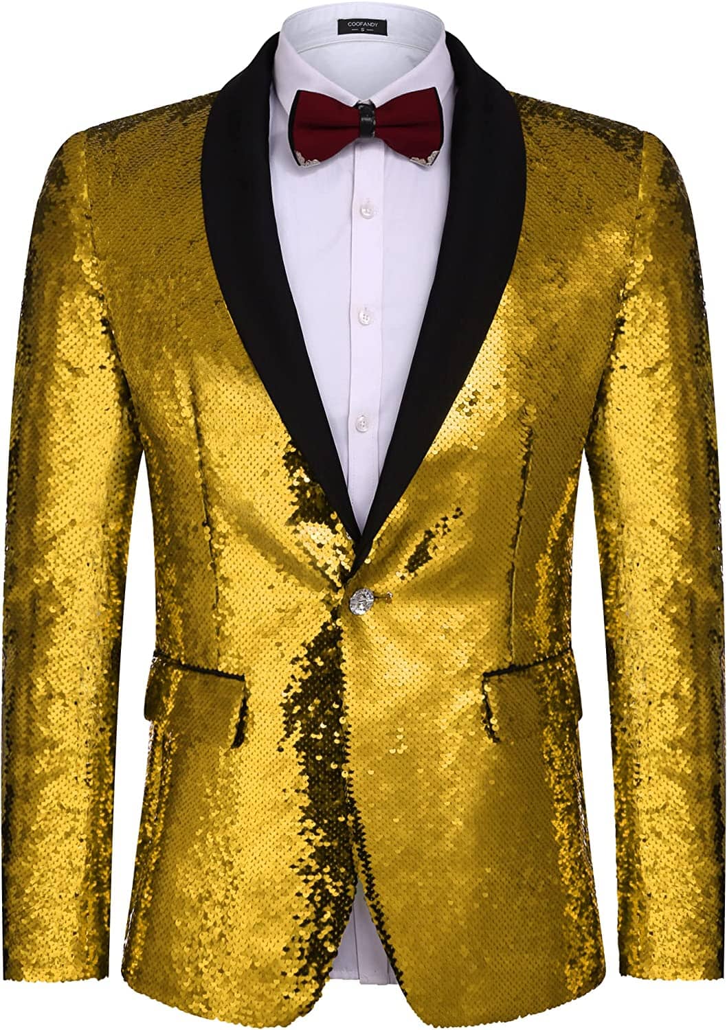 Shiny Sequin Blazer Tuxedo Anzug