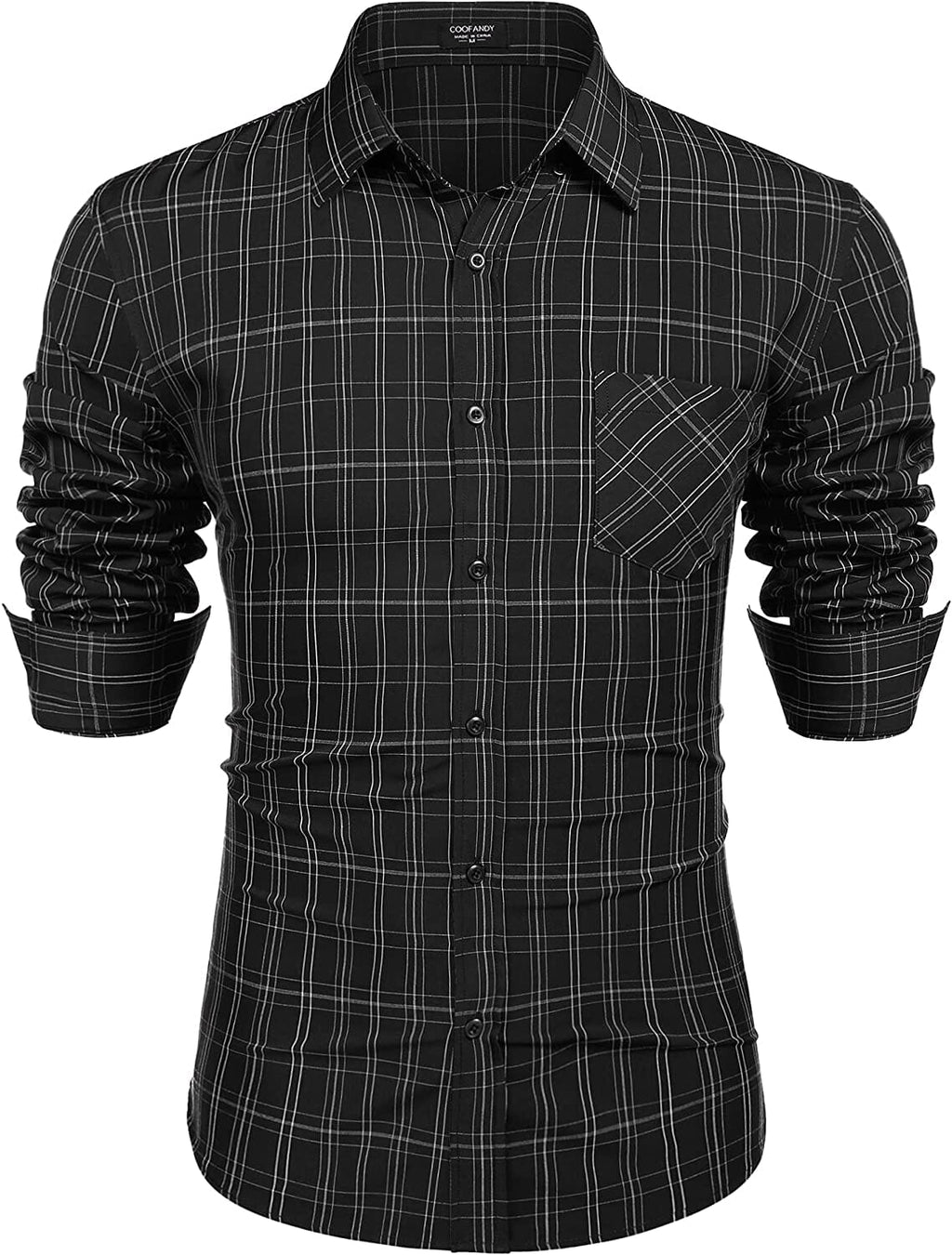 Business Knopf Up Plaid Hemden