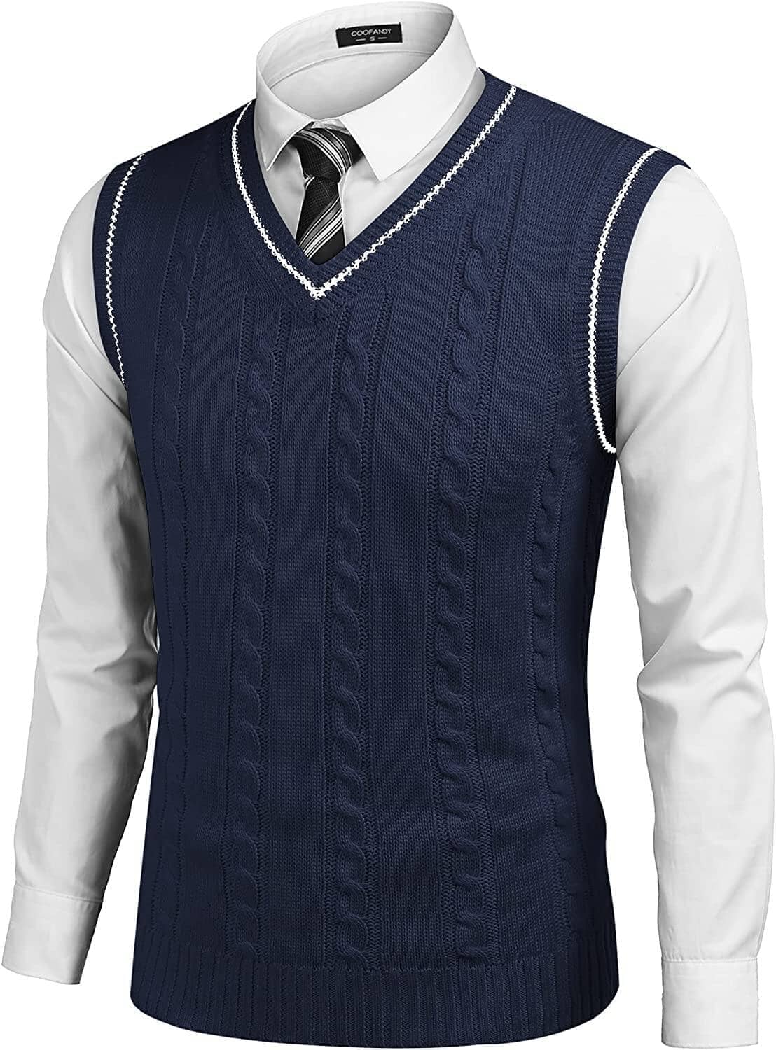 V Neck Sleeveless Strick Pullover Weste Pullover