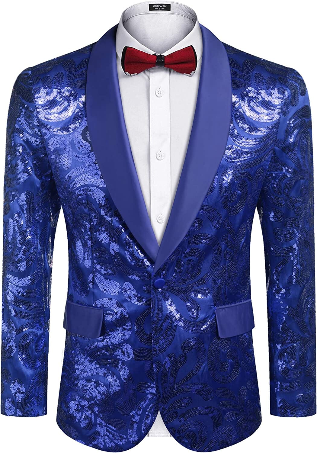 Shiny Sequins Blazer Blumen Blazer