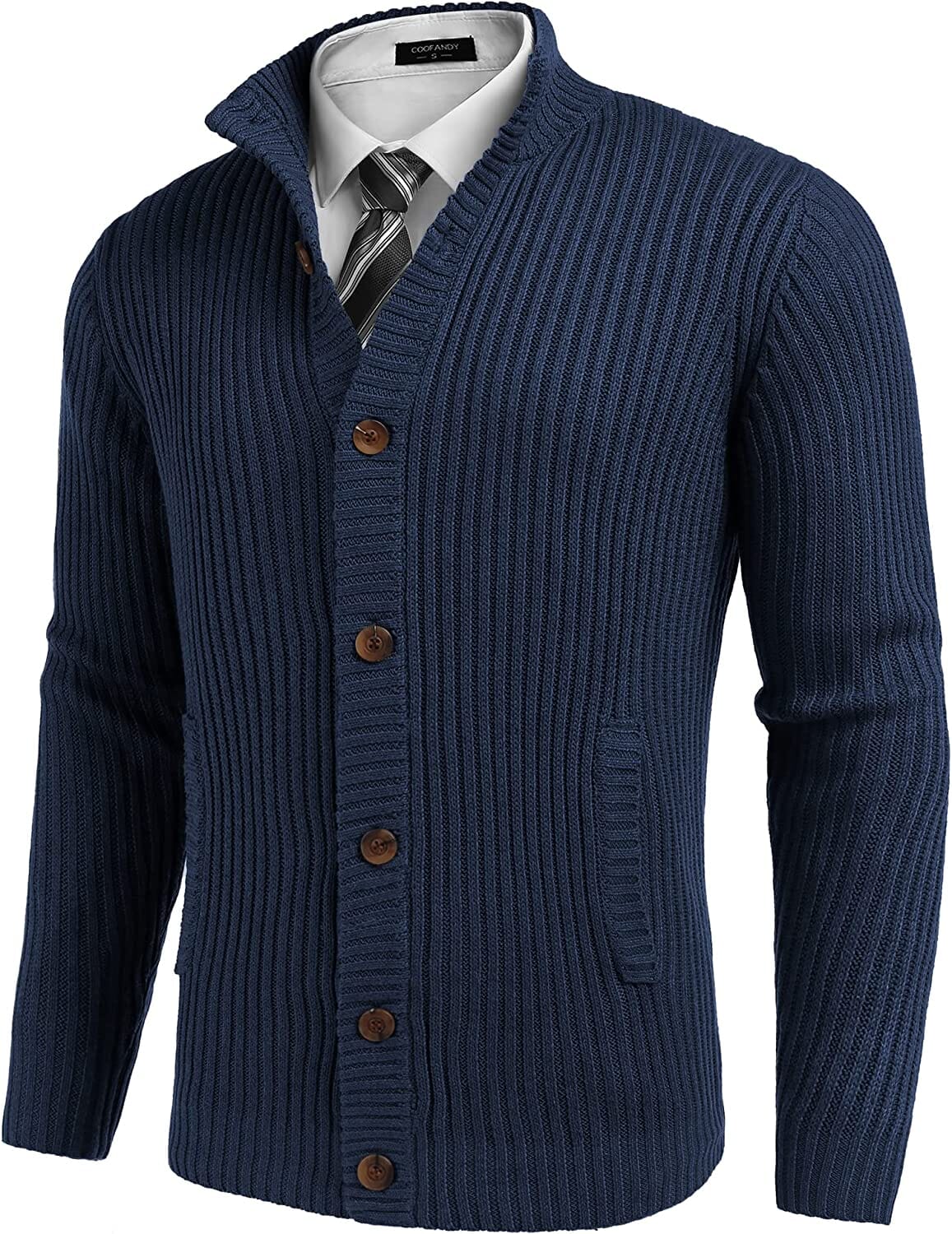Stand Kragen Knopf Down Pullover