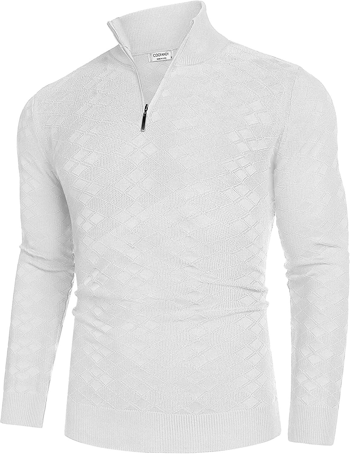 Quarter Zippper Mock Neck Pullover Pullover